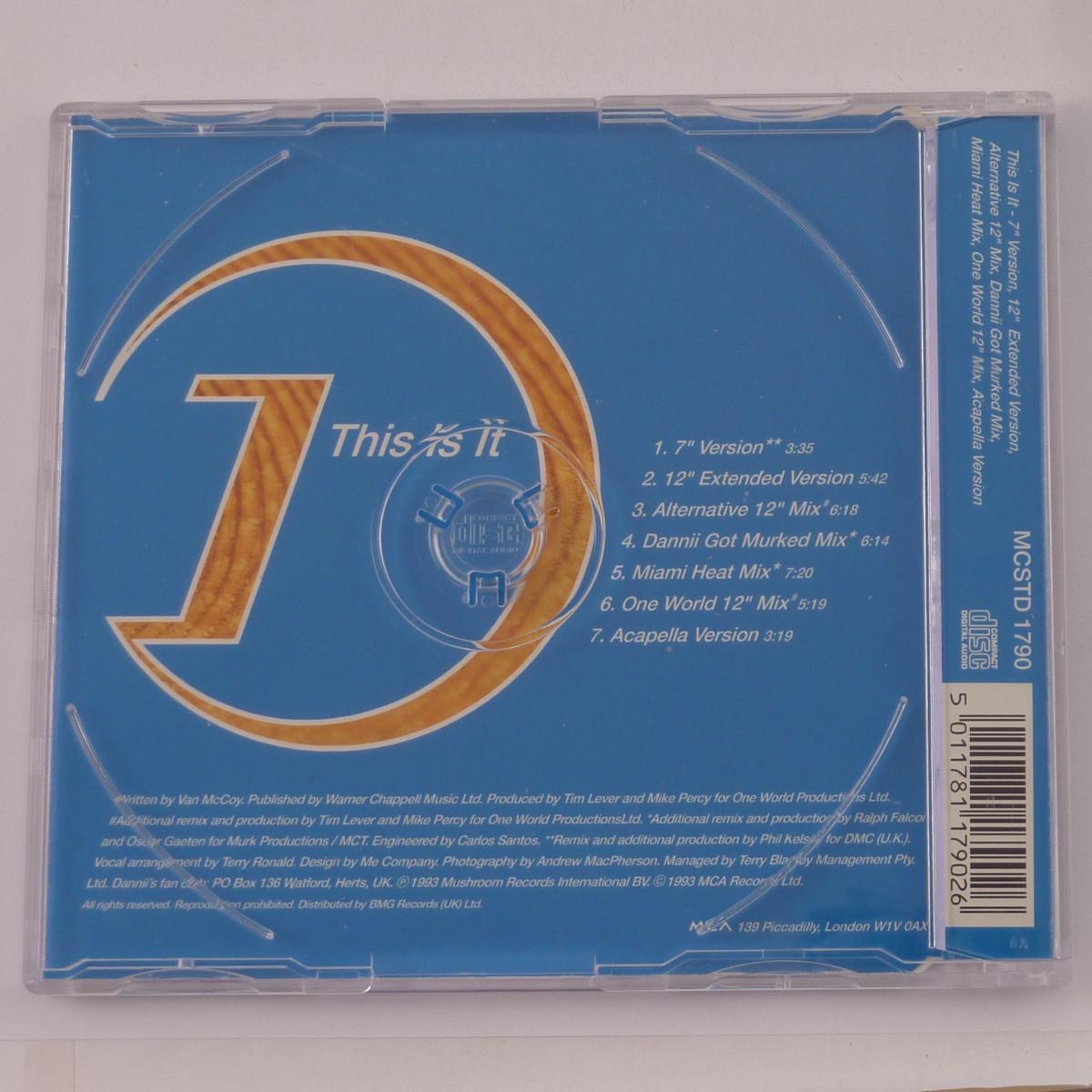 Dannii Minogue This Is It CD Single