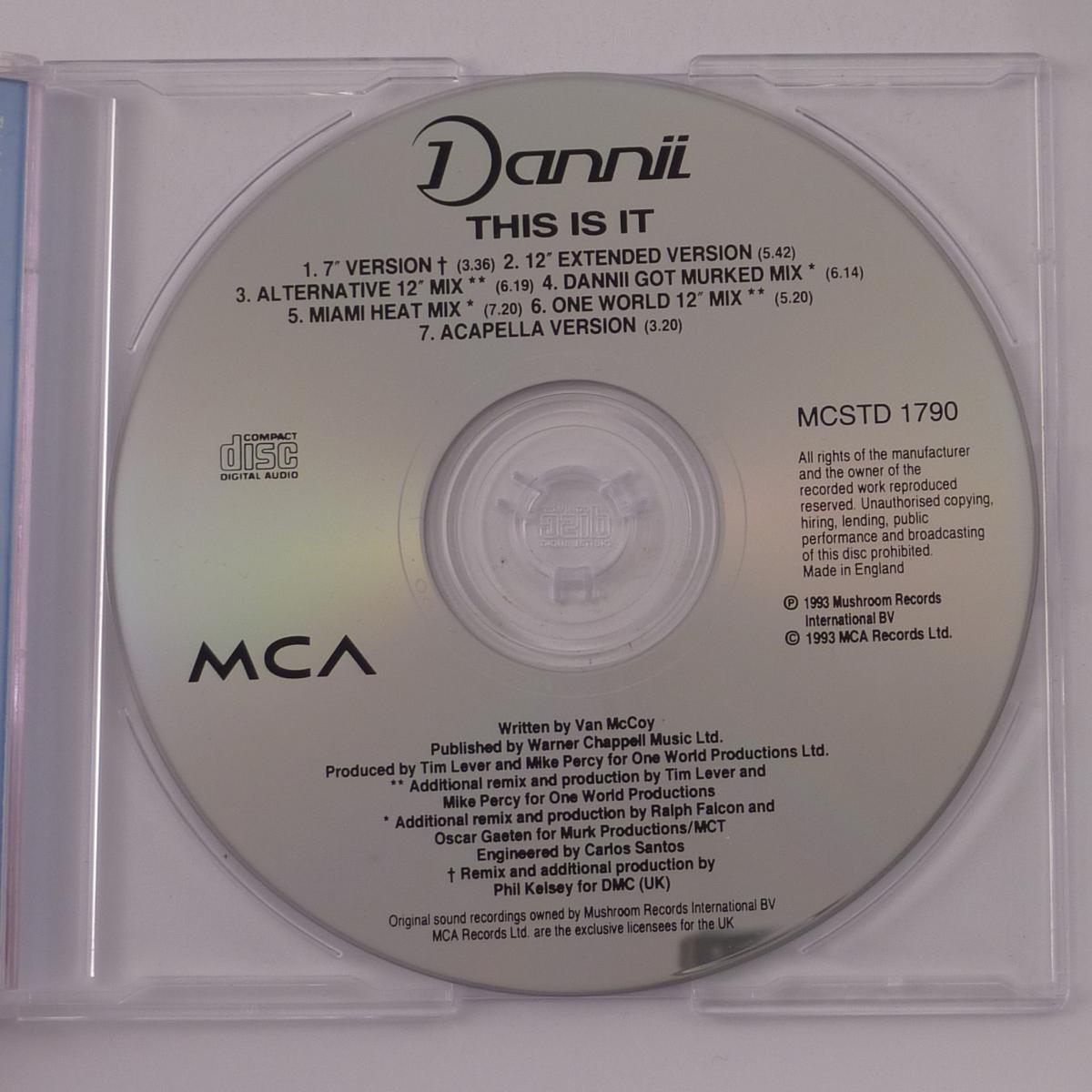 Dannii Minogue This Is It CD Single