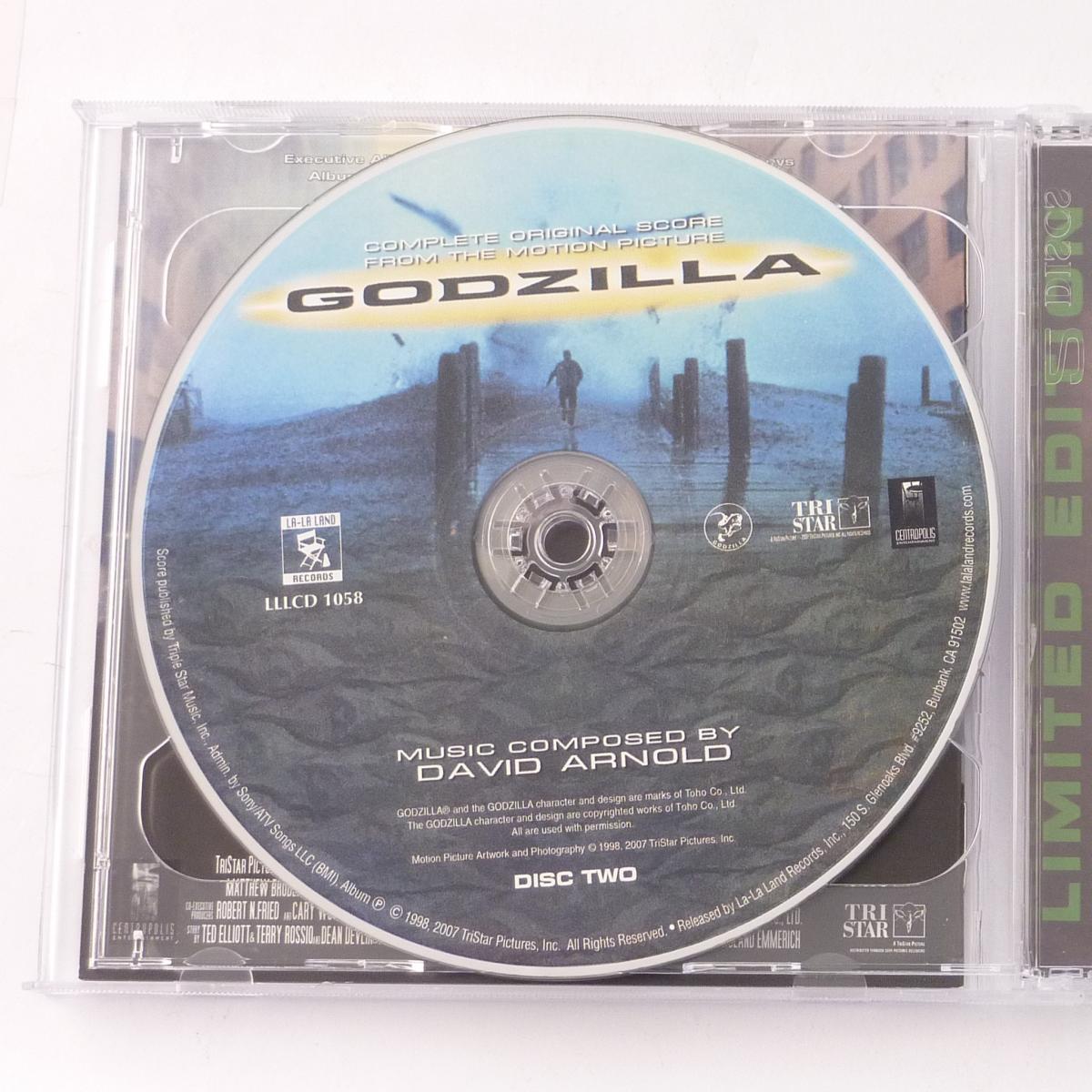 David Arnold Godzilla (Complete Original Score From The Motion Picture) 2 × CD Album Limited Edition