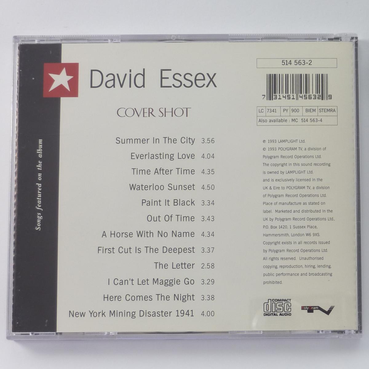 David Essex Cover Shot CD Album
