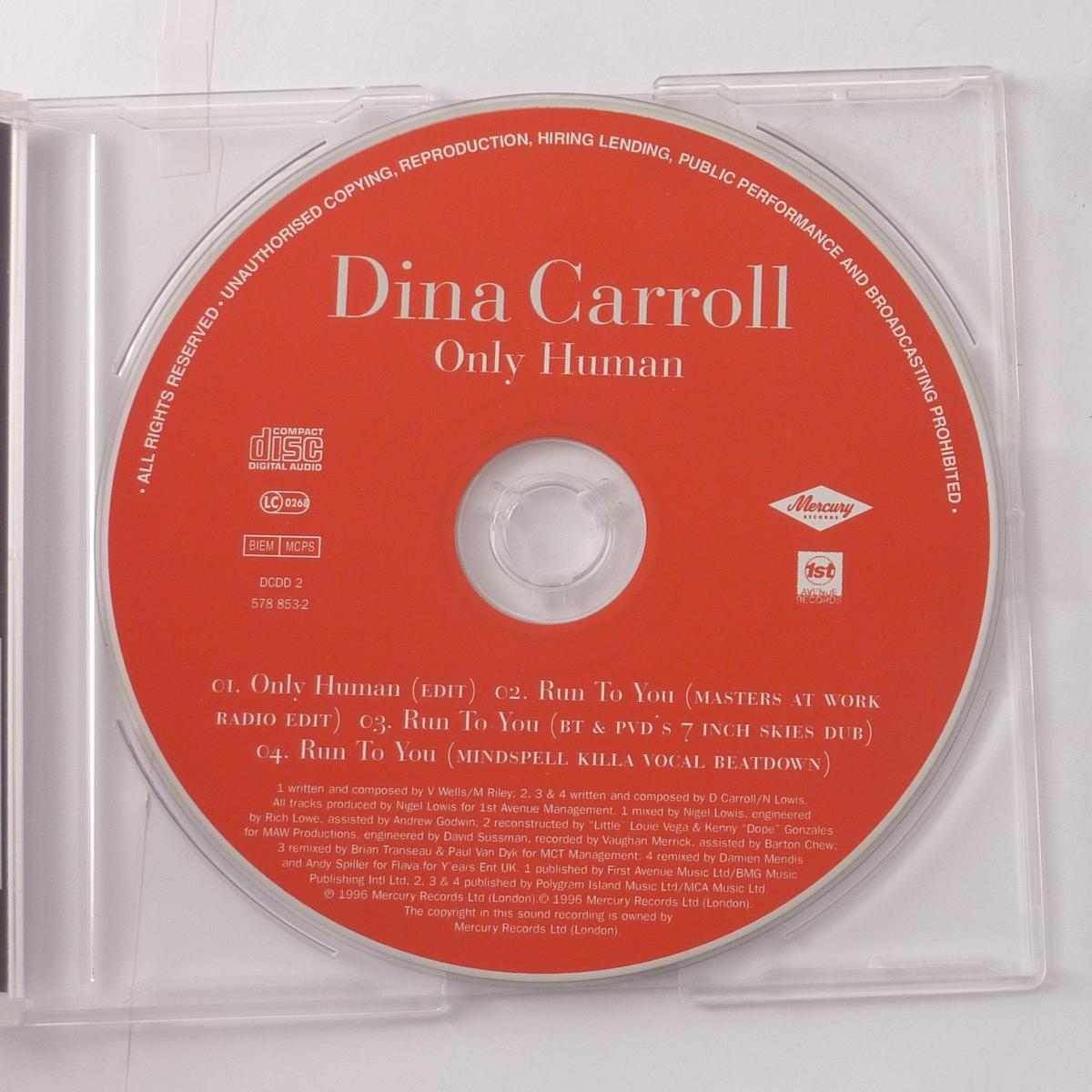 Dina Carroll Only Human CD Single