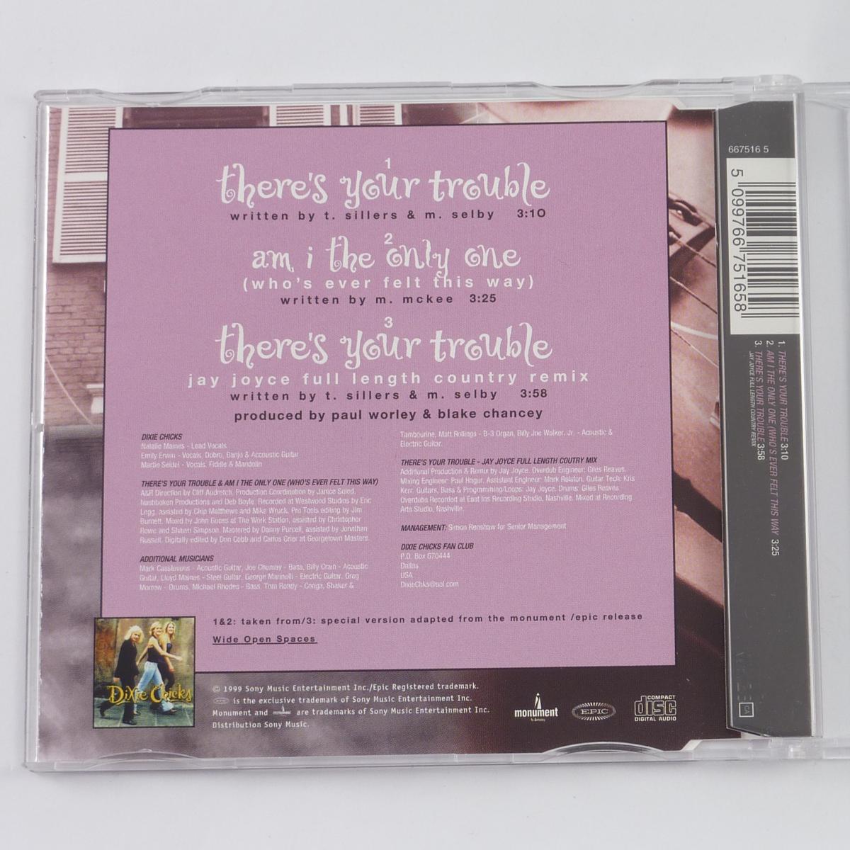 Dixie Chicks There's Your Trouble CD Single