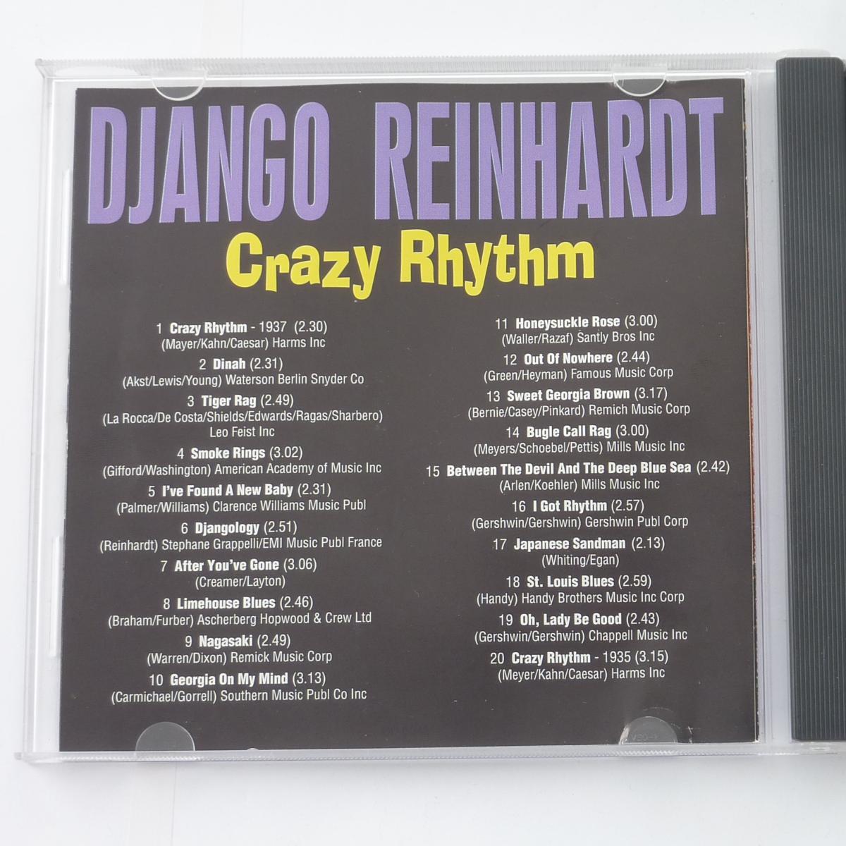 Django Reinhardt Crazy Rhythm CD Compilation