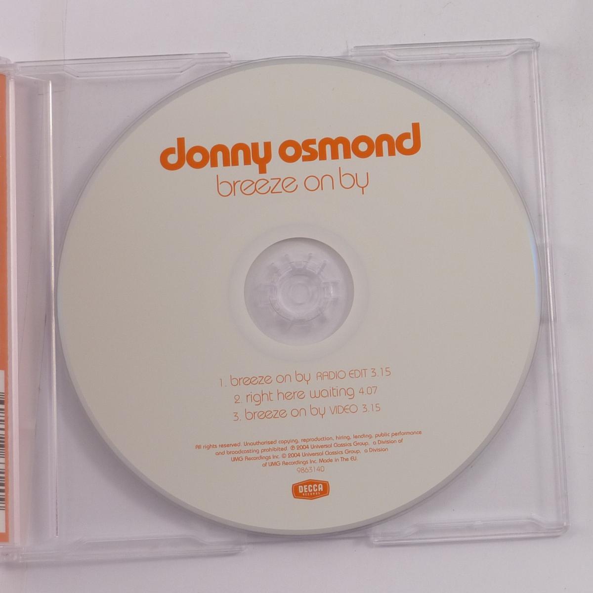 Donny Osmond Breeze On By CD Single Enhanced