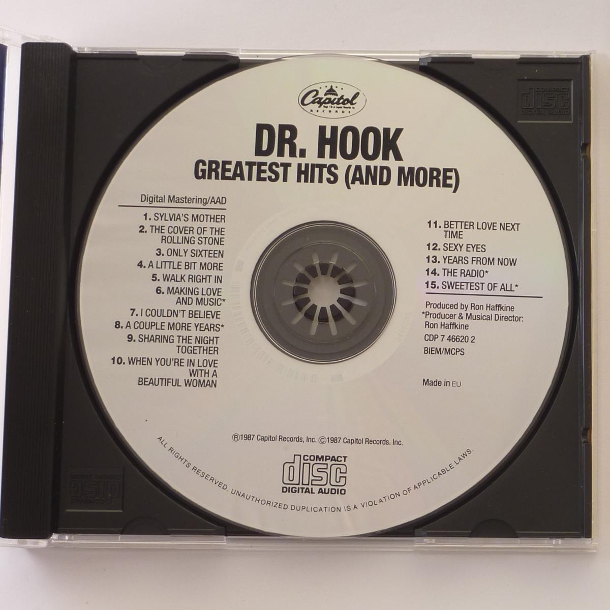 Dr. Hook Greatest Hits (And More) CD Compilation Remastered Repress