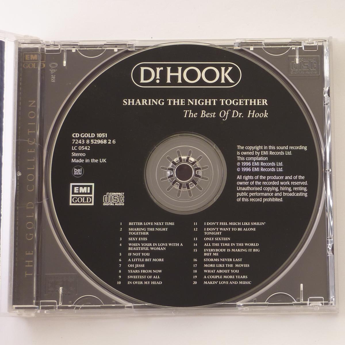 Dr. Hook Sharing The Night Together - The Best Of Dr.Hook CD Compilation Stereo