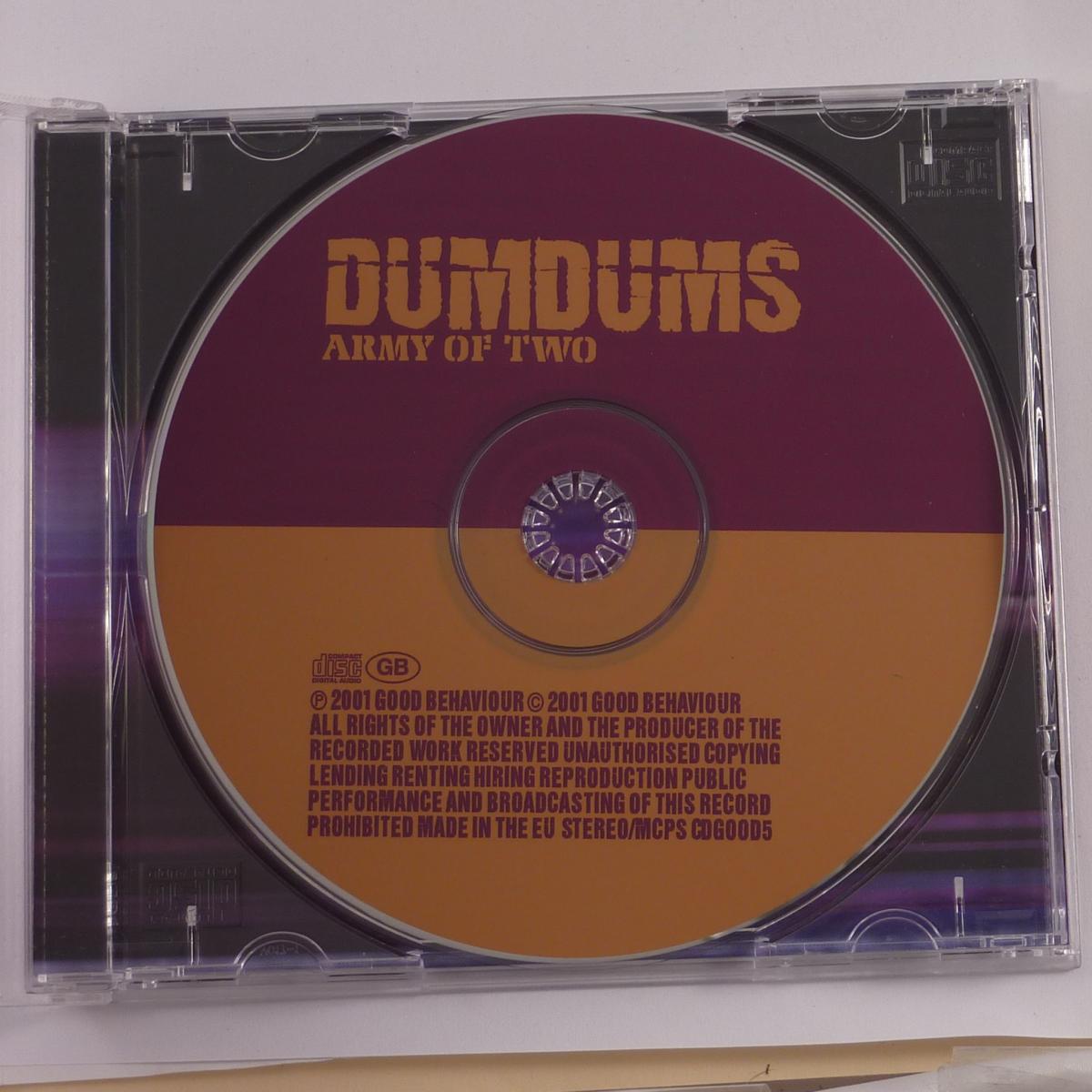 Dumdums Army Of Two CD Single Enhanced