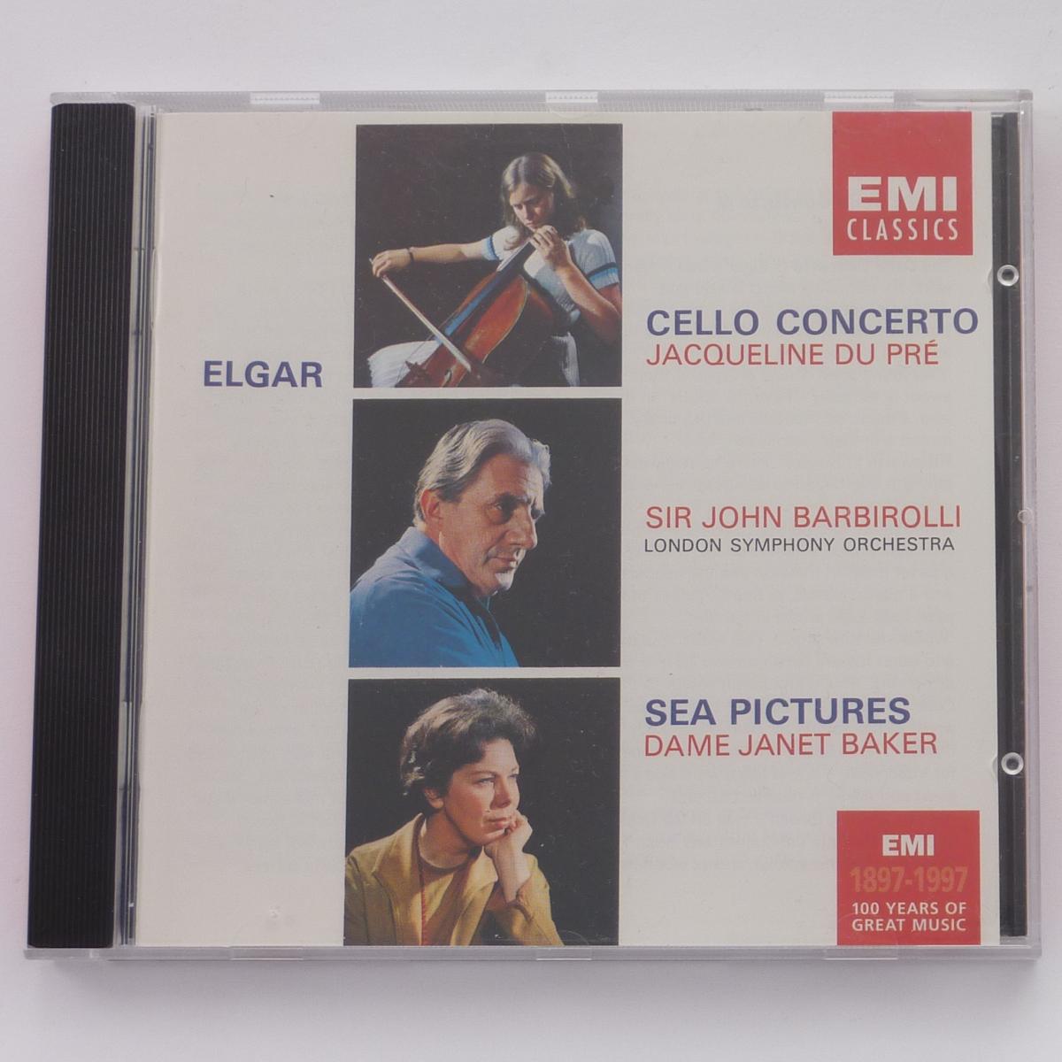 Elgar - Jacqueline du Pré - Sir John Barbirolli - London Symphony Orchestra - Janet Baker Cello Concerto / Sea Pictures CD Reissue
