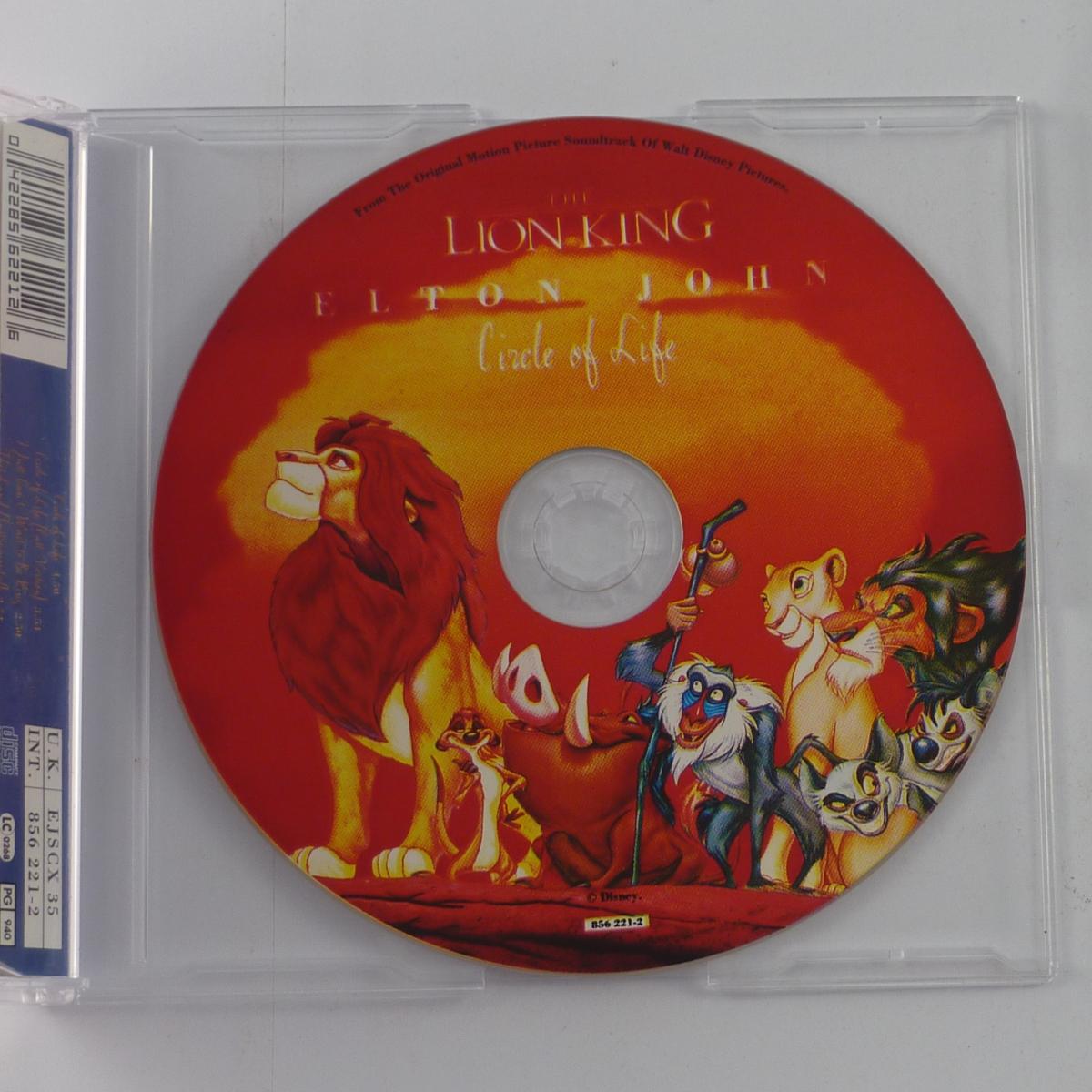 Elton John Circle Of Life CD Single Limited Edition