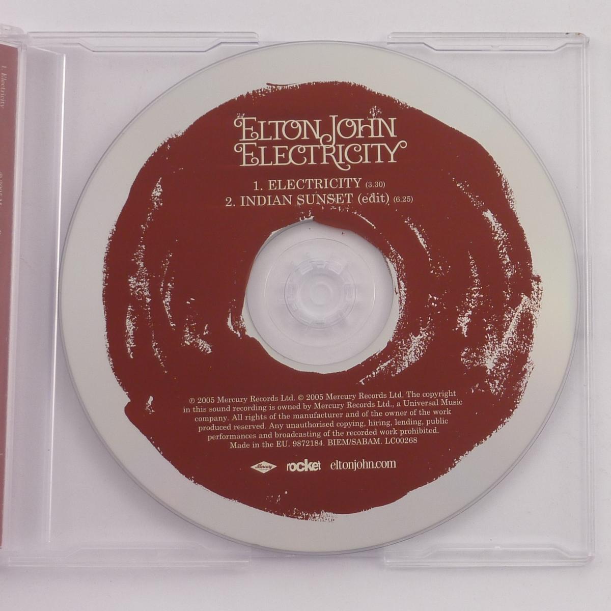 Elton John Electricity CD Single