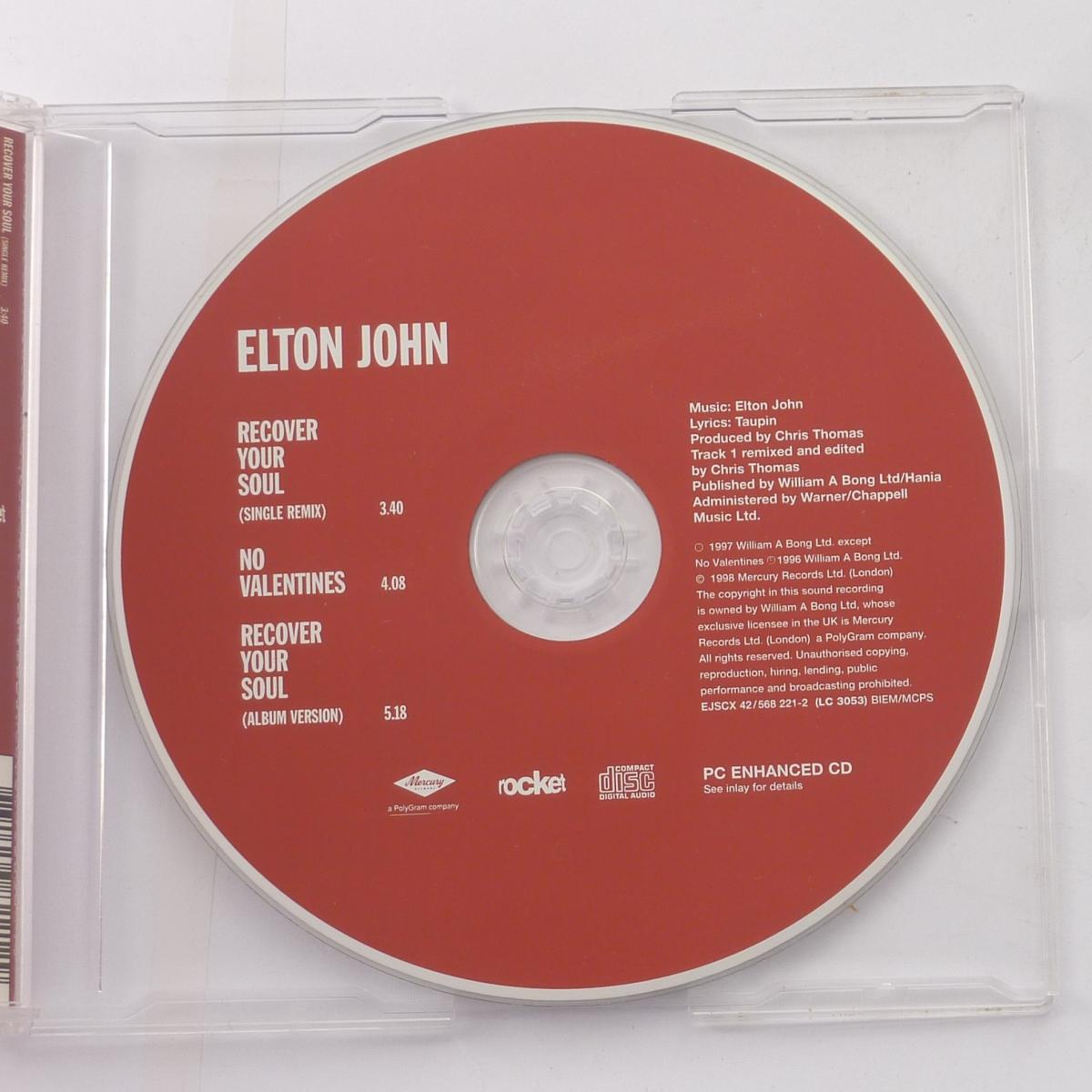 Elton John Recover Your Soul CD Single Enhanced CD2