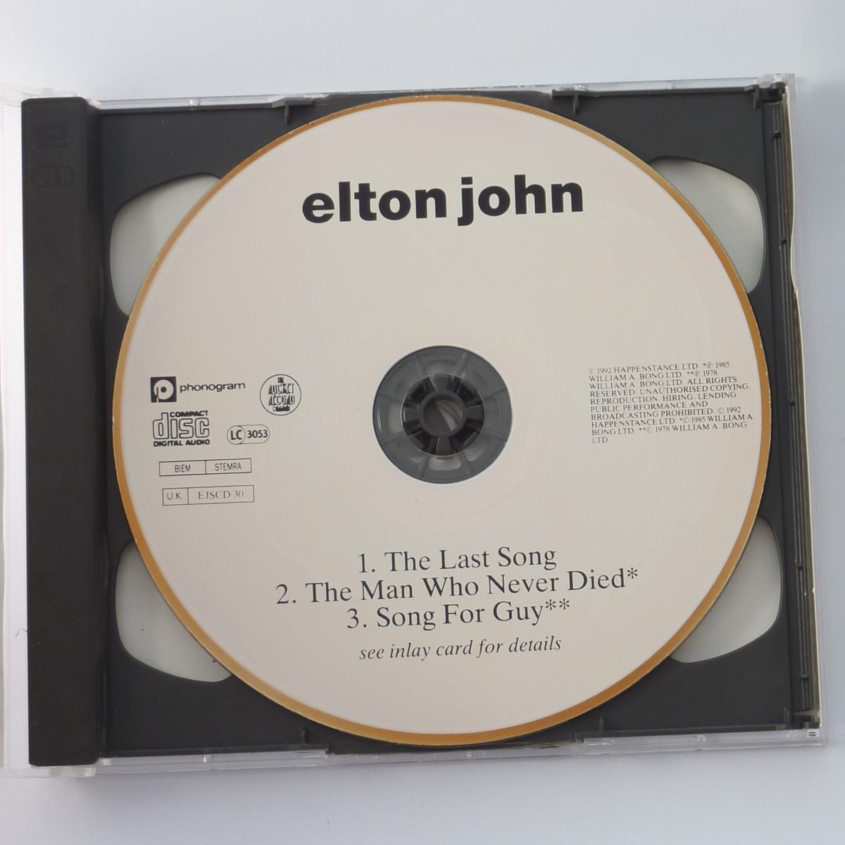 Elton John The Last Song CD Single CD1