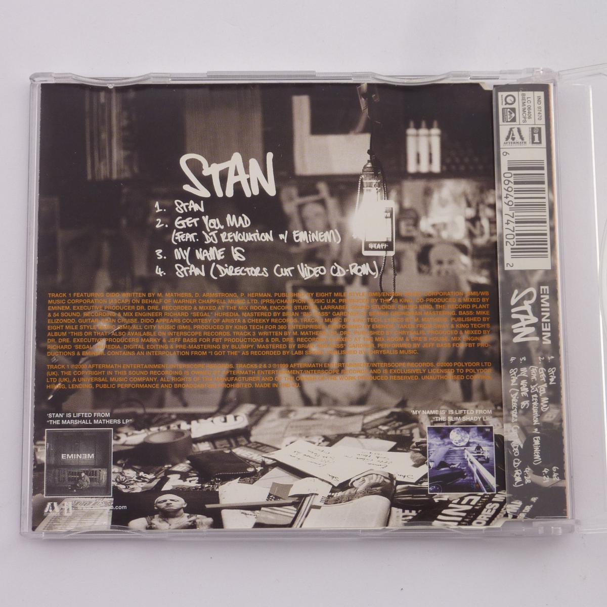 Eminem Stan CD Single Enhanced PMDC UK