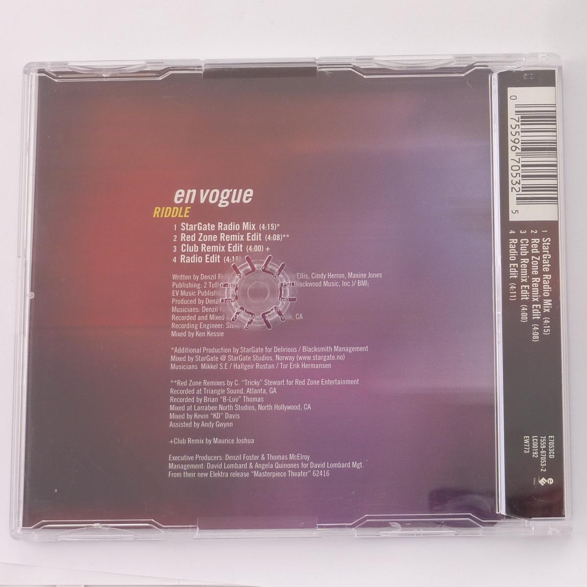 En Vogue Riddle CD Single