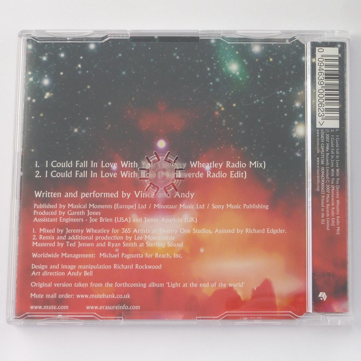 Erasure I Could Fall In Love With You CD Single CD1