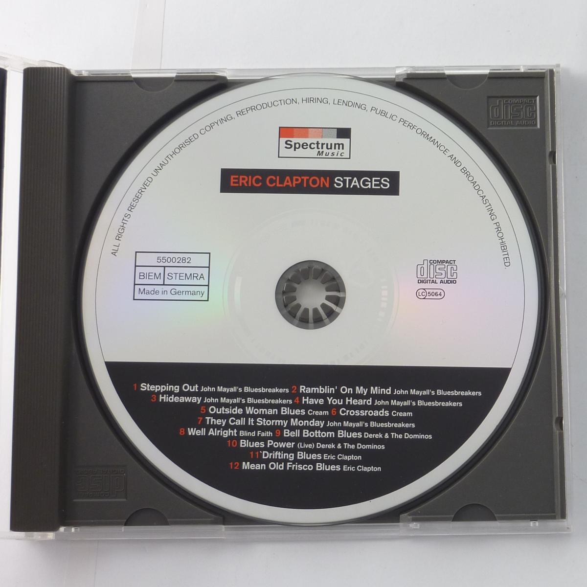 Eric Clapton Stages CD Compilation