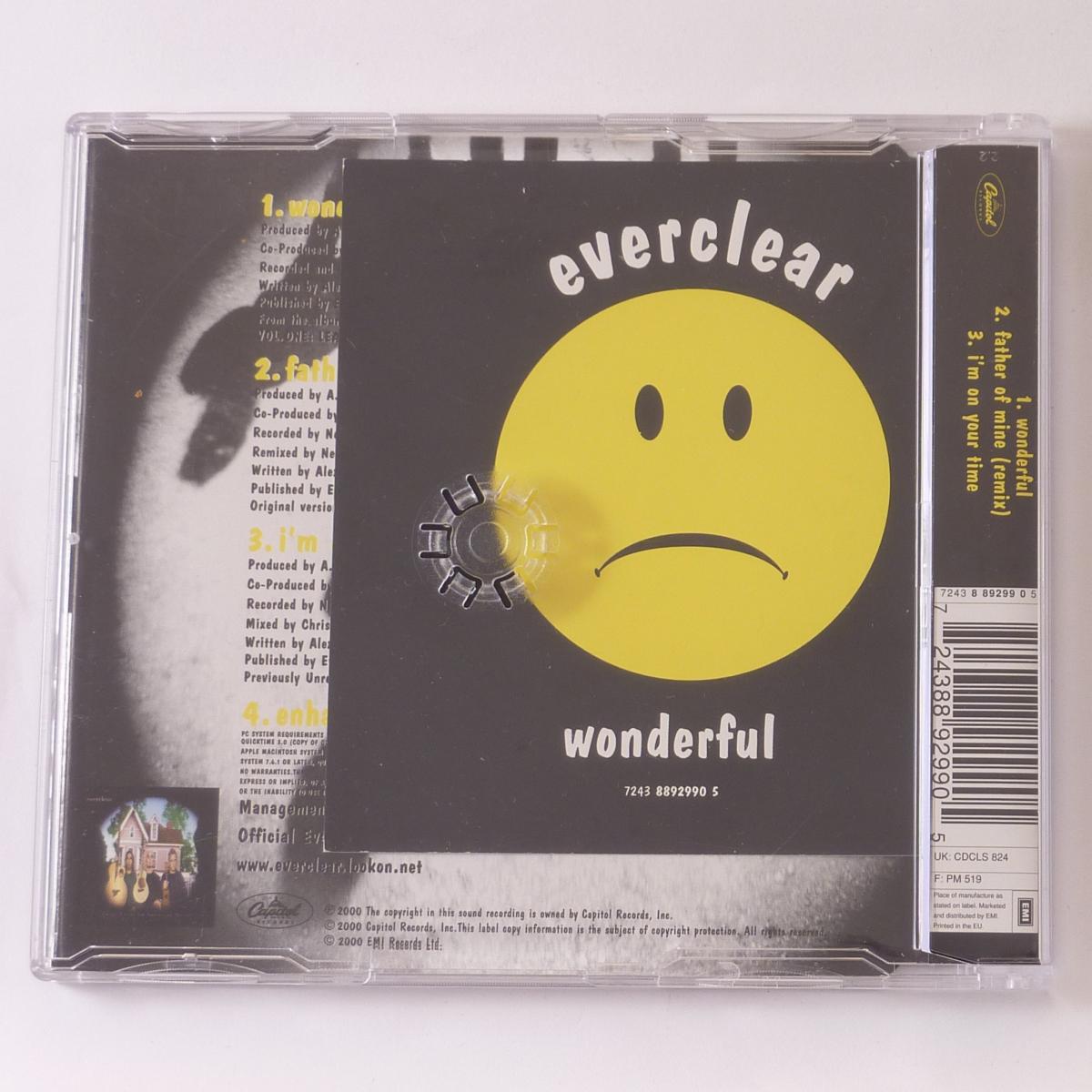 Everclear Wonderful CD Single Enhanced