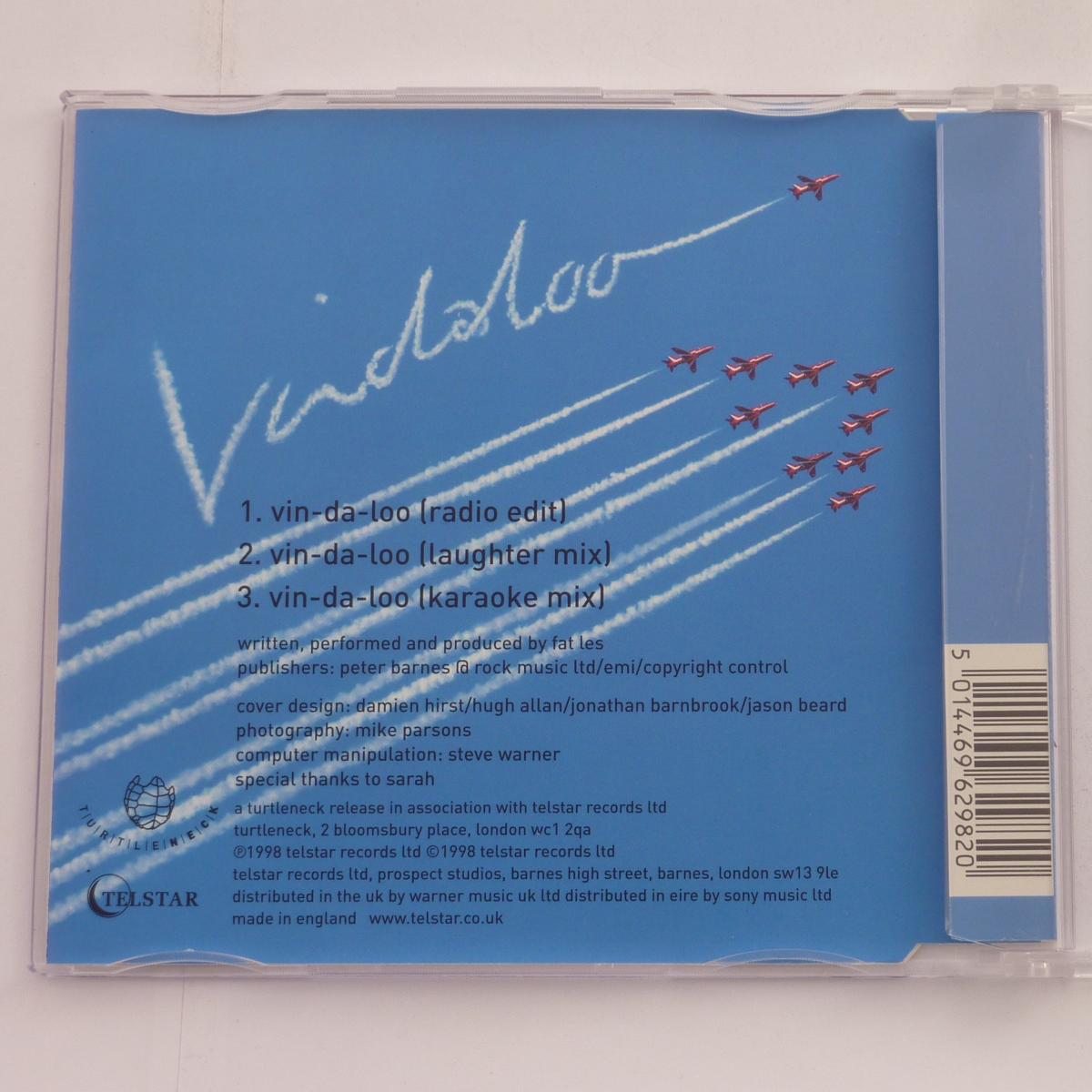 Fat Les Vindaloo CD Single EMI Swindon / Ablex