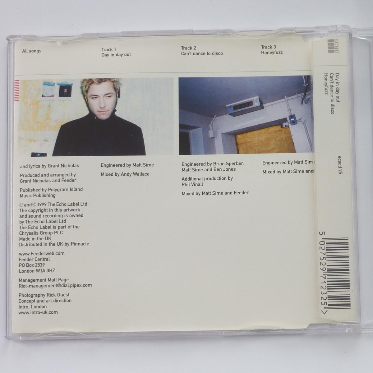 Feeder Day In Day Out CD Single CD1