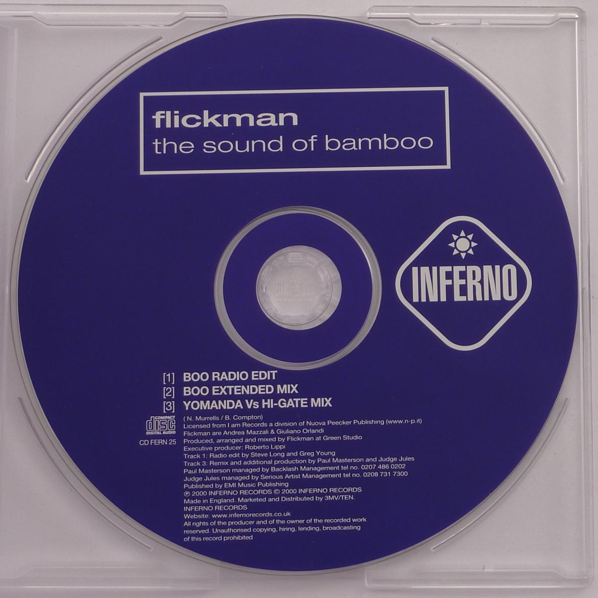 Flickman The Sound Of Bamboo CD Single