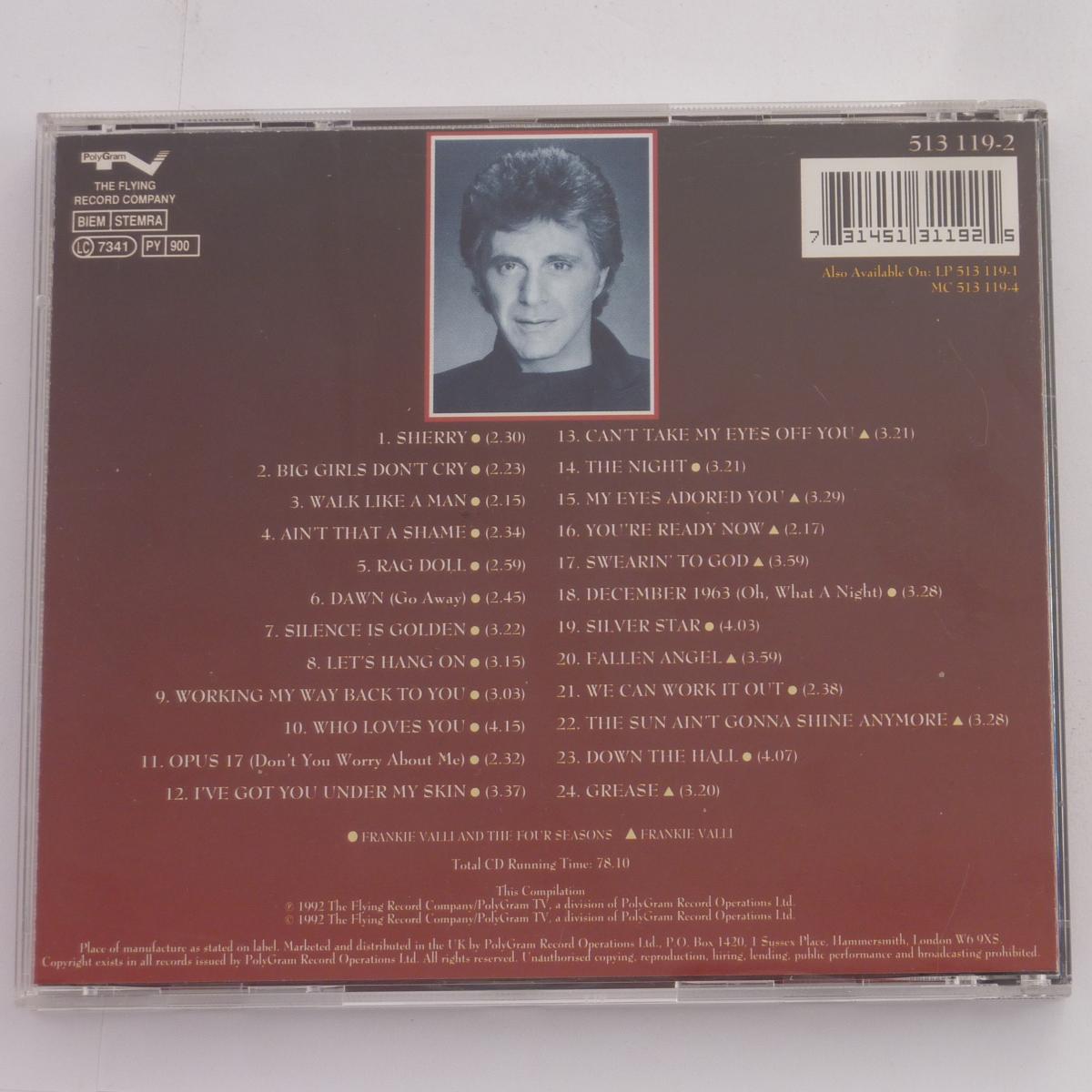 Frankie Valli And The Four Seasons The Very Best Of CD Compilation