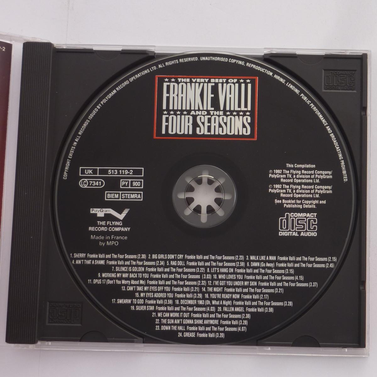 Frankie Valli And The Four Seasons The Very Best Of CD Compilation