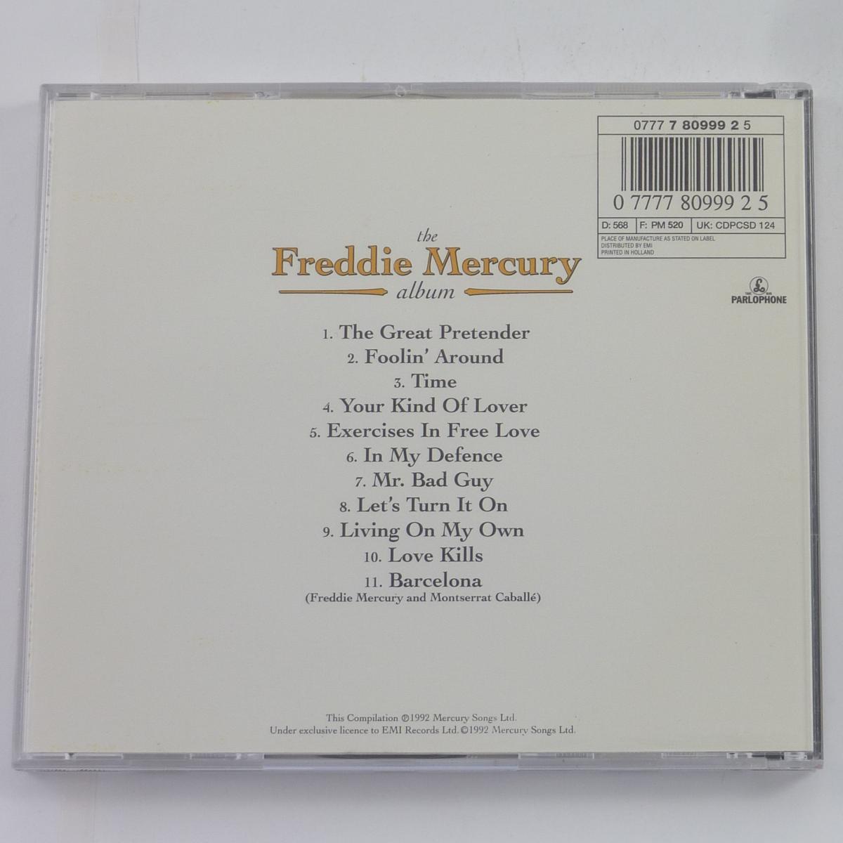 Freddie Mercury The Freddie Mercury Album CD Compilation