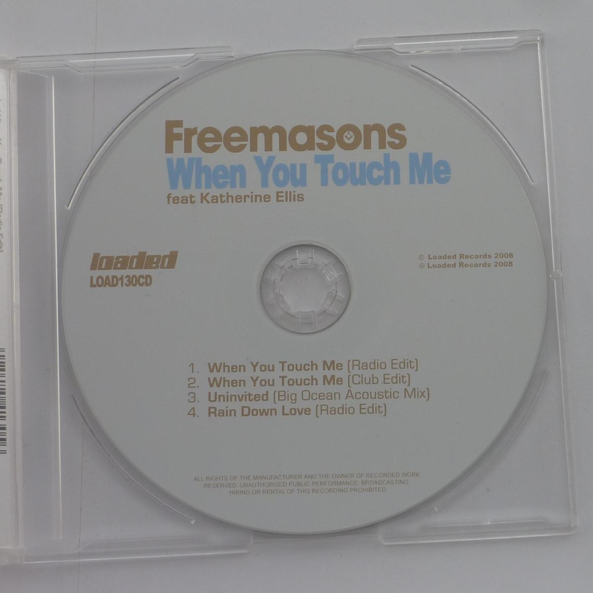 Freemasons Feat Katherine Ellis When You Touch Me CD Single