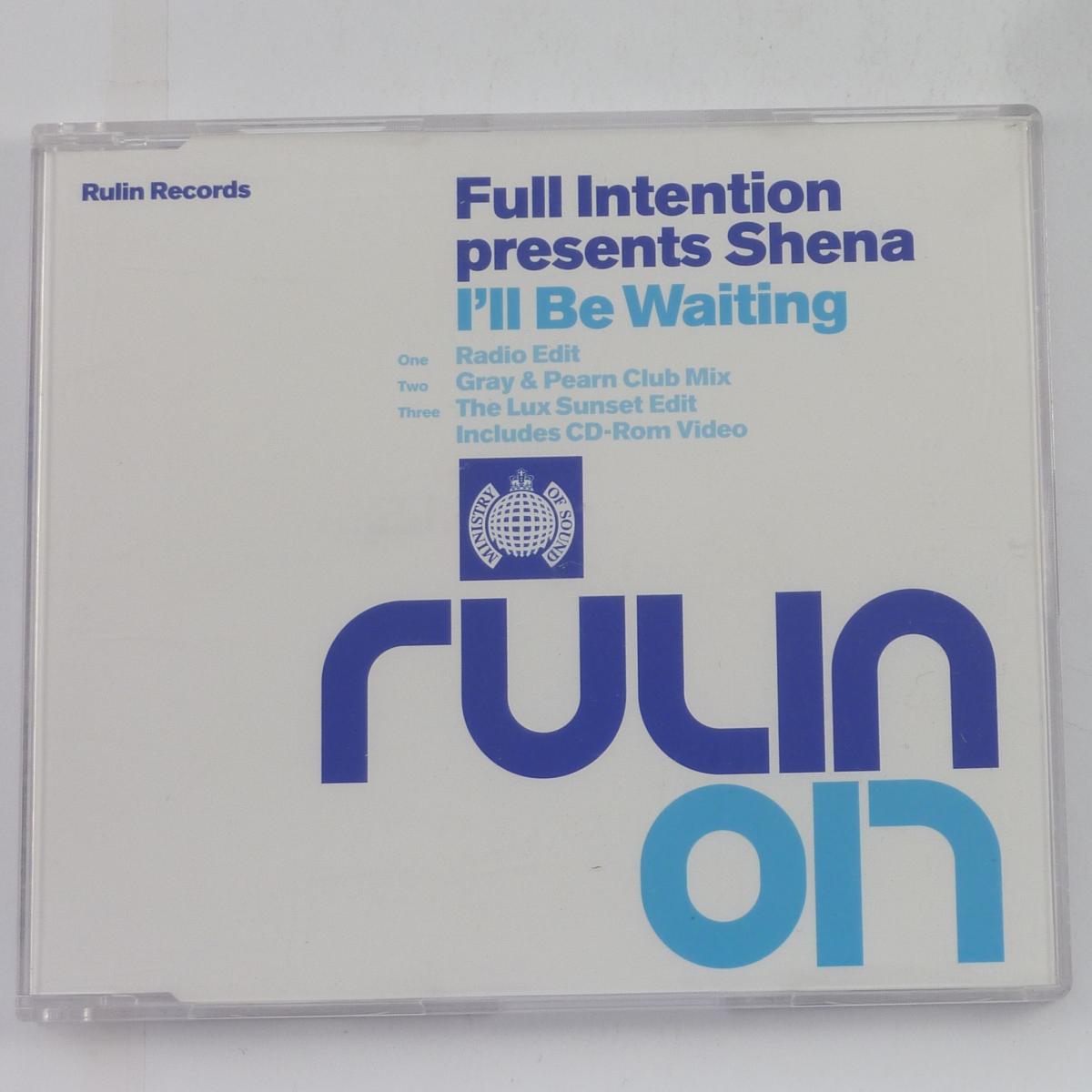 Full Intention Presents Shena I'll Be Waiting CD Single Enhanced