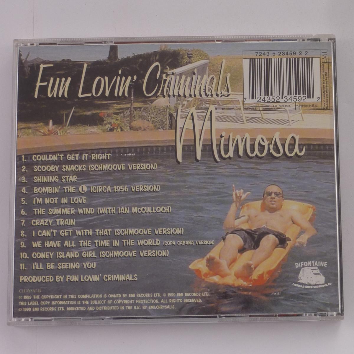 Fun Lovin' Criminals Mimosa CD Compilation