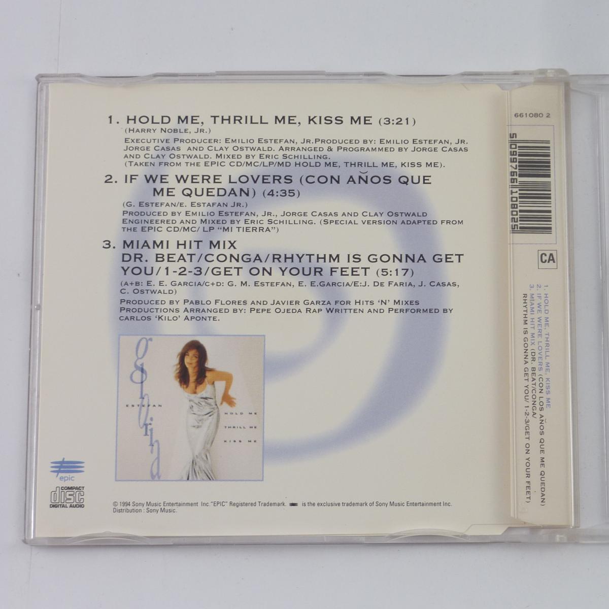 Gloria Estefan Hold Me, Thrill Me, Kiss Me CD Single