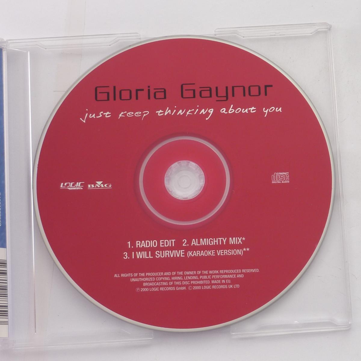 Gloria Gaynor Just Keep Thinking About You CD Single