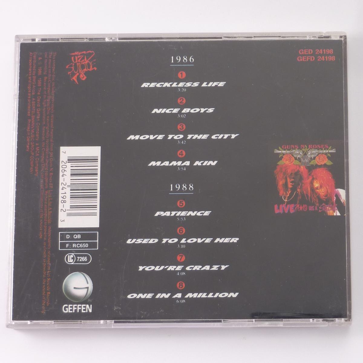 Guns N' Roses G N' R Lies CD Album Repress