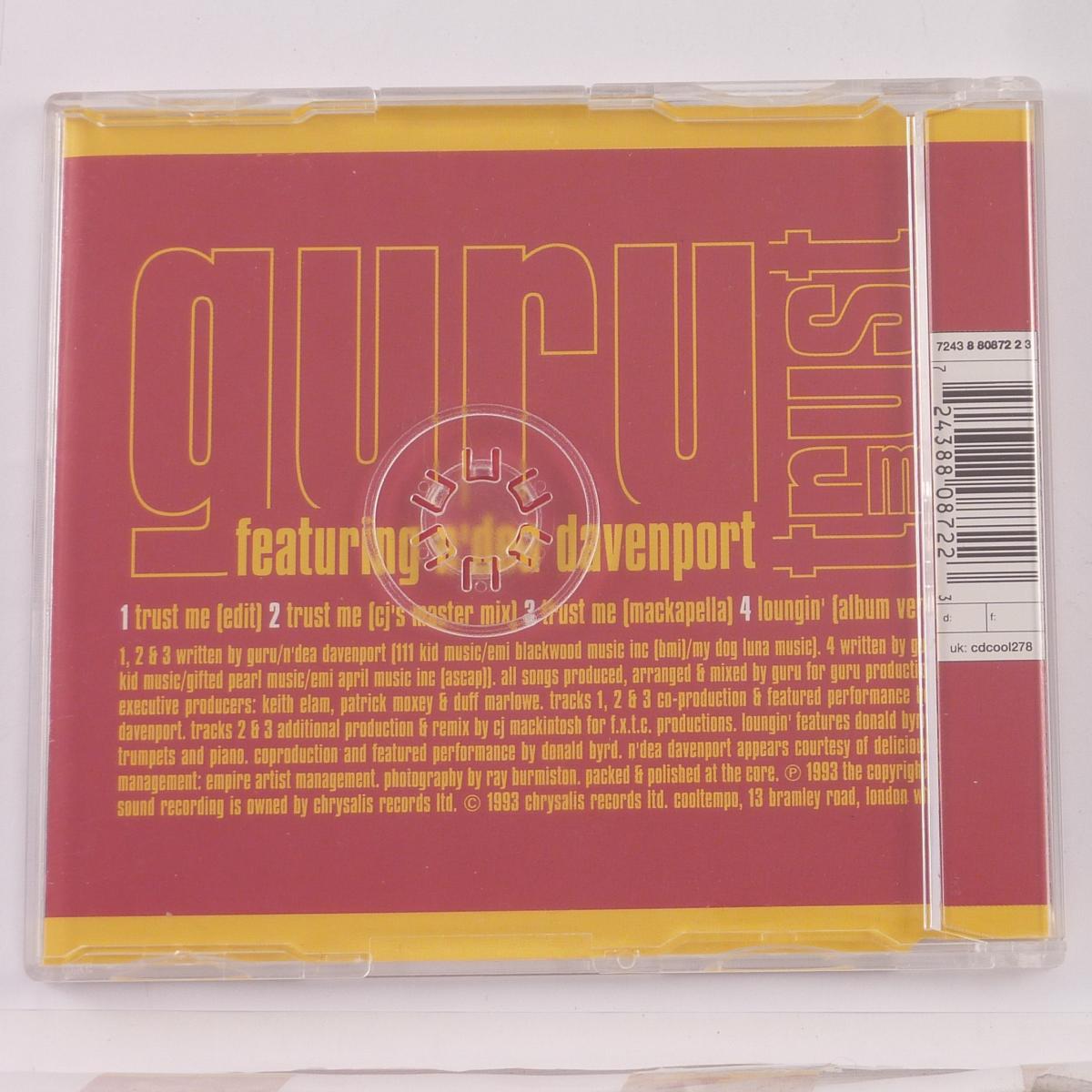 Guru Featuring N'Dea Davenport Trust Me CD Single