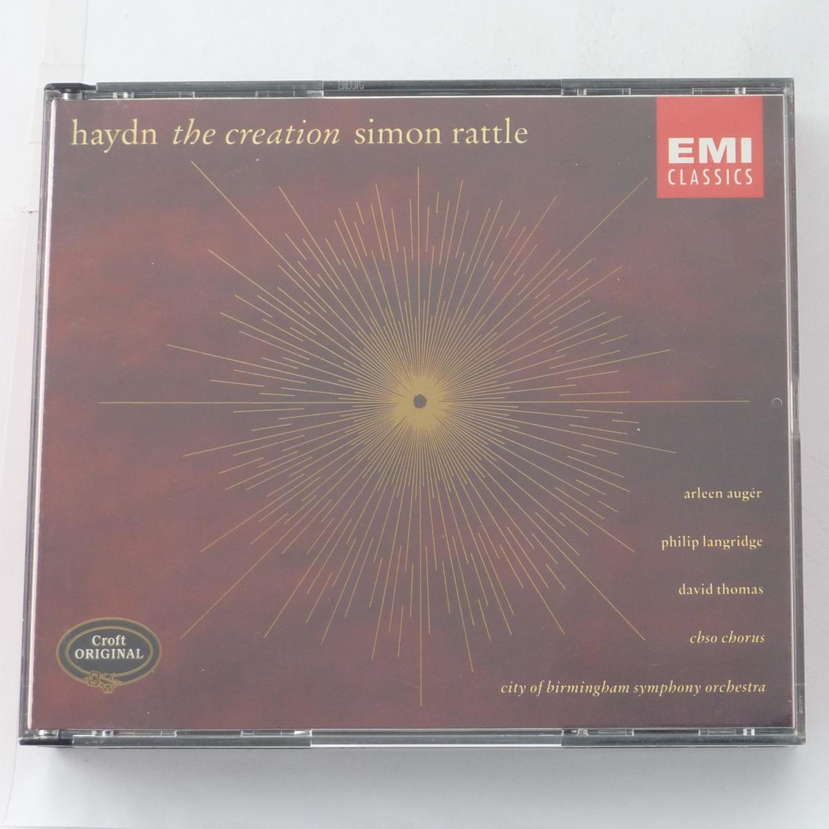 Haydn - Arleen Augér, Philip Langridge, David Thomas, CBSO Chorus, City Of Birmingham Symphony Orchestra, Simon Rattle* The Creation 2 × CD Album Reissue