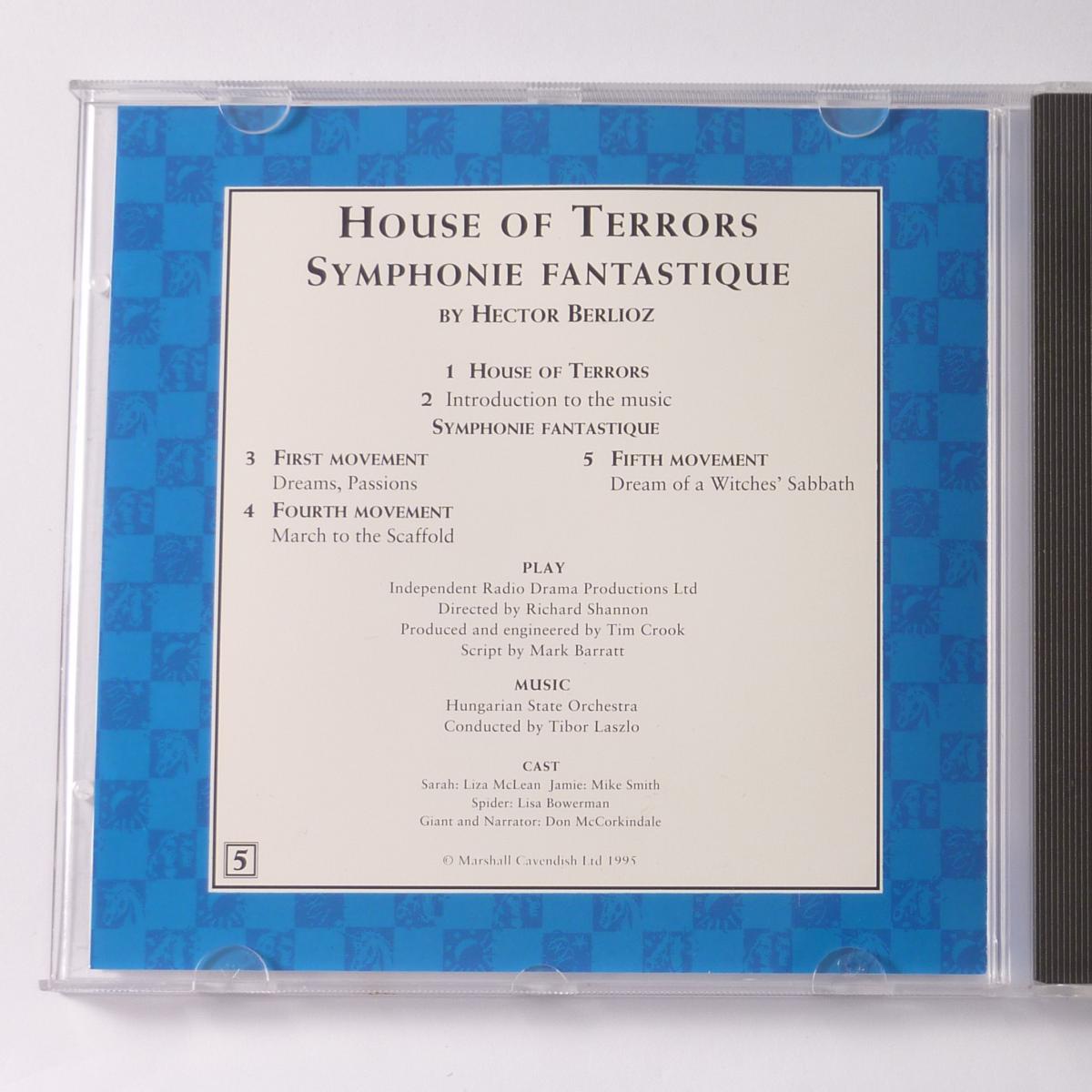 Hector Berlioz House Of Terrors (With Music From Symphonie Fantastique By Hector Berlioz) CD Album