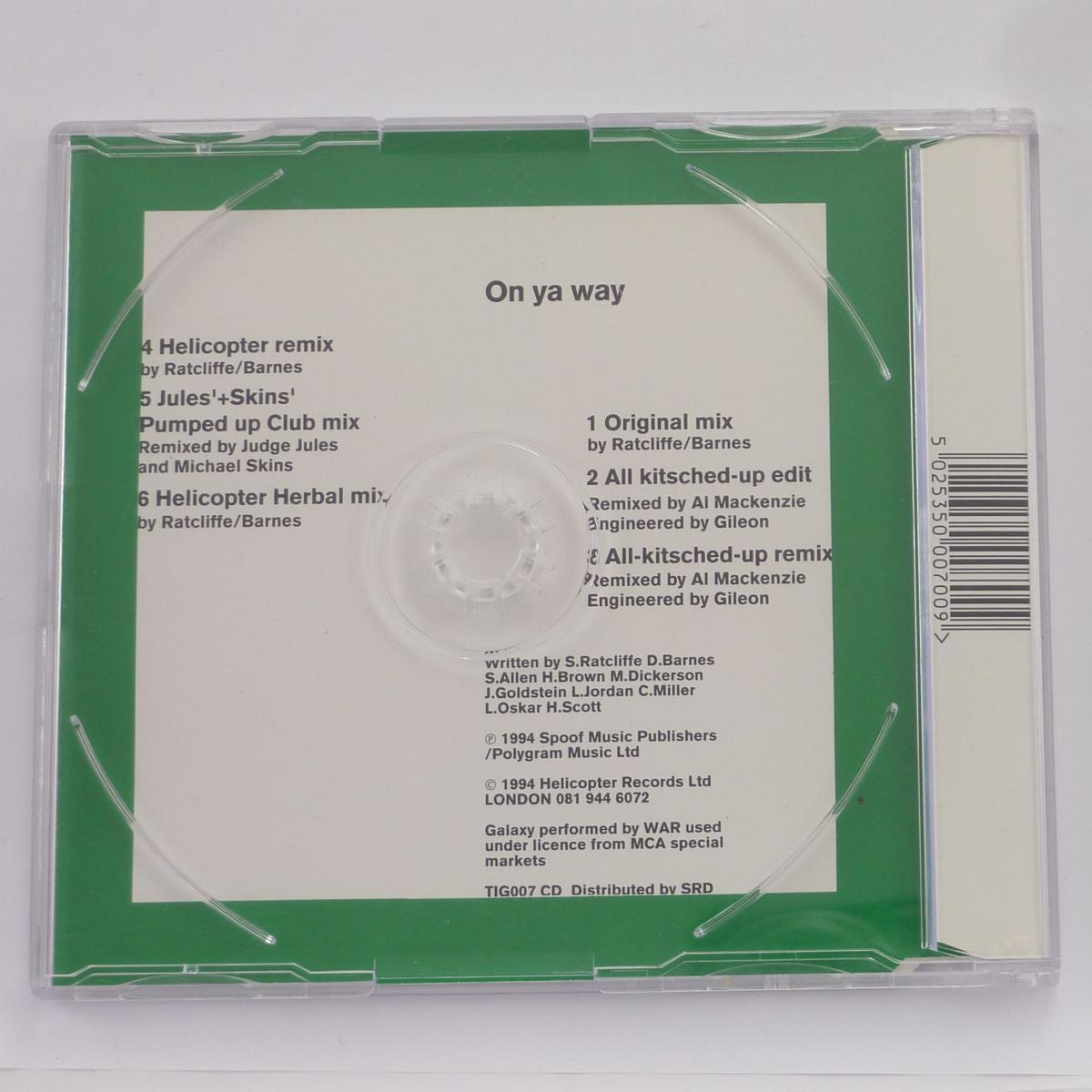 Helicopter On Ya Way CD Single