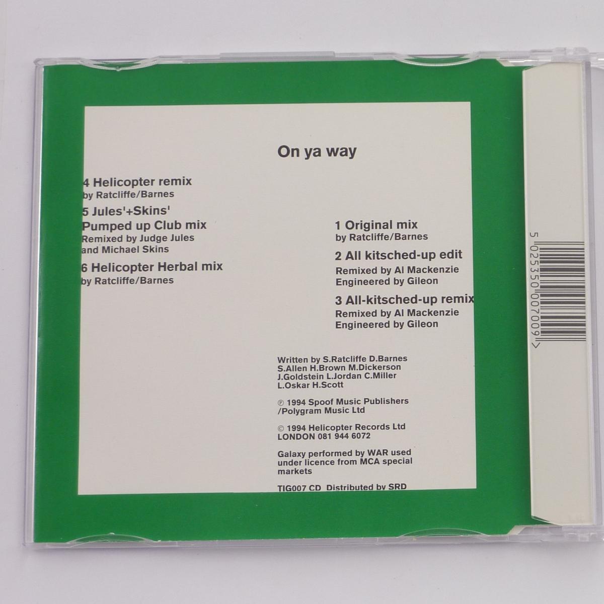 Helicopter On Ya Way CD Single