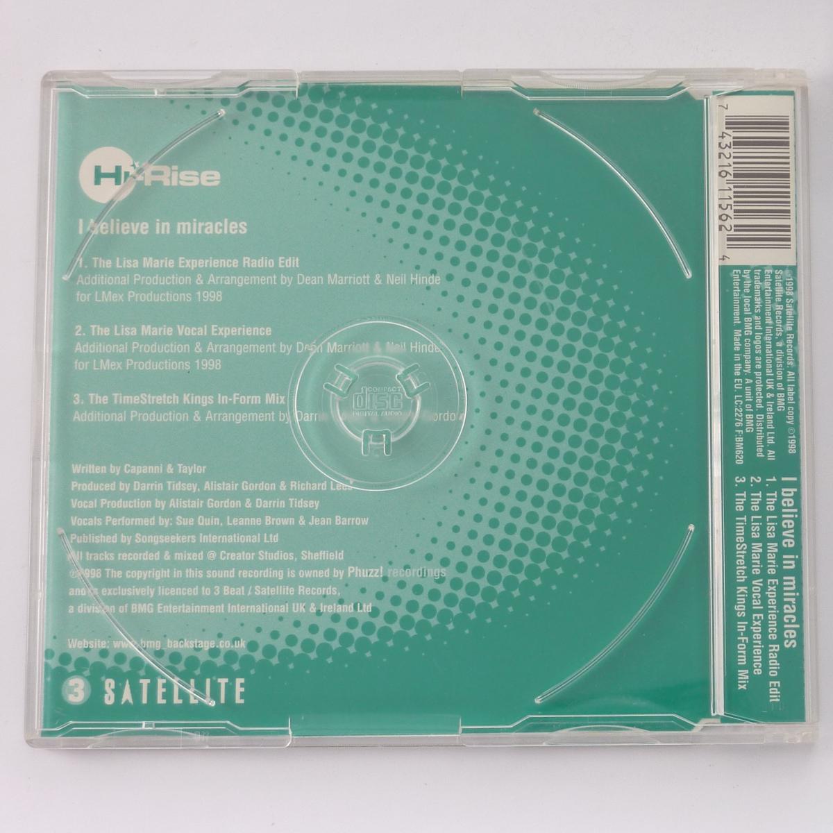 Hi-Rise I Believe In Miracles CD Single