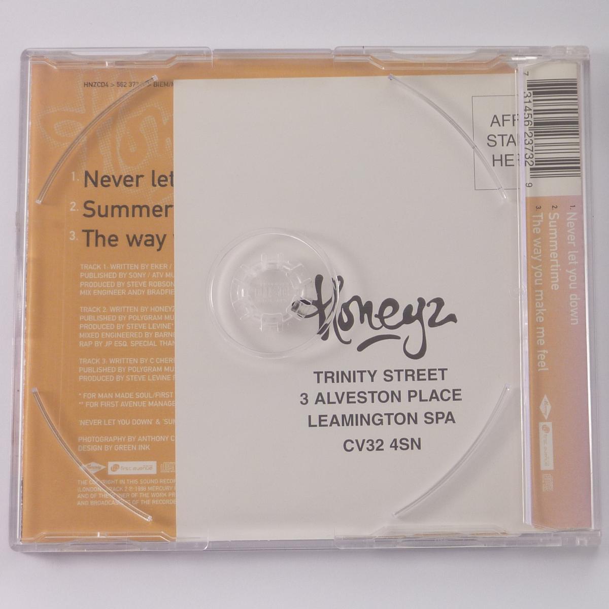 Honeyz Never Let You Down CD Single CD1