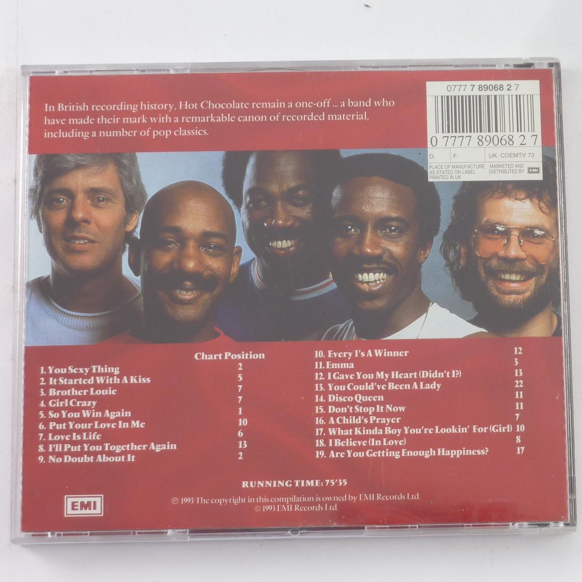 Hot Chocolate Their Greatest Hits CD Compilation