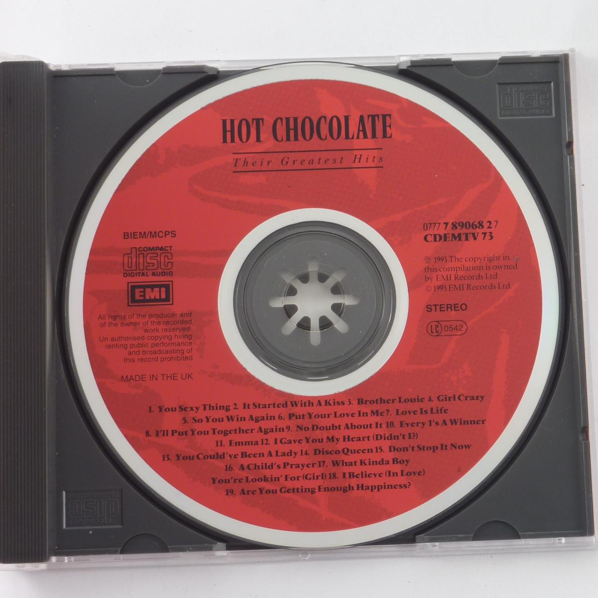 Hot Chocolate Their Greatest Hits CD Compilation