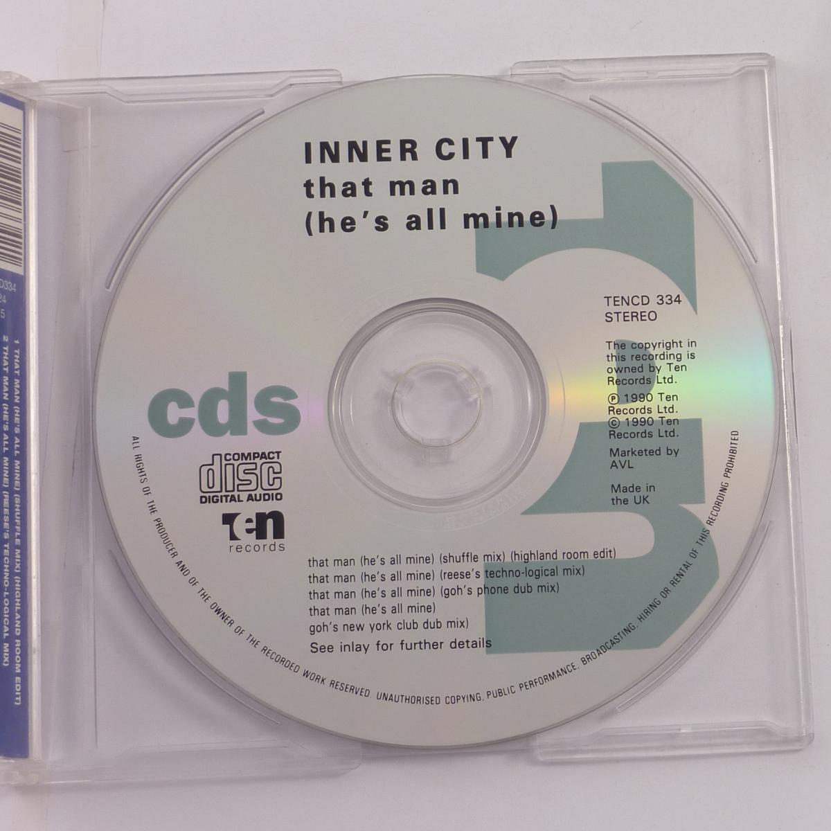 Inner City That Man (He's All Mine) CD Single