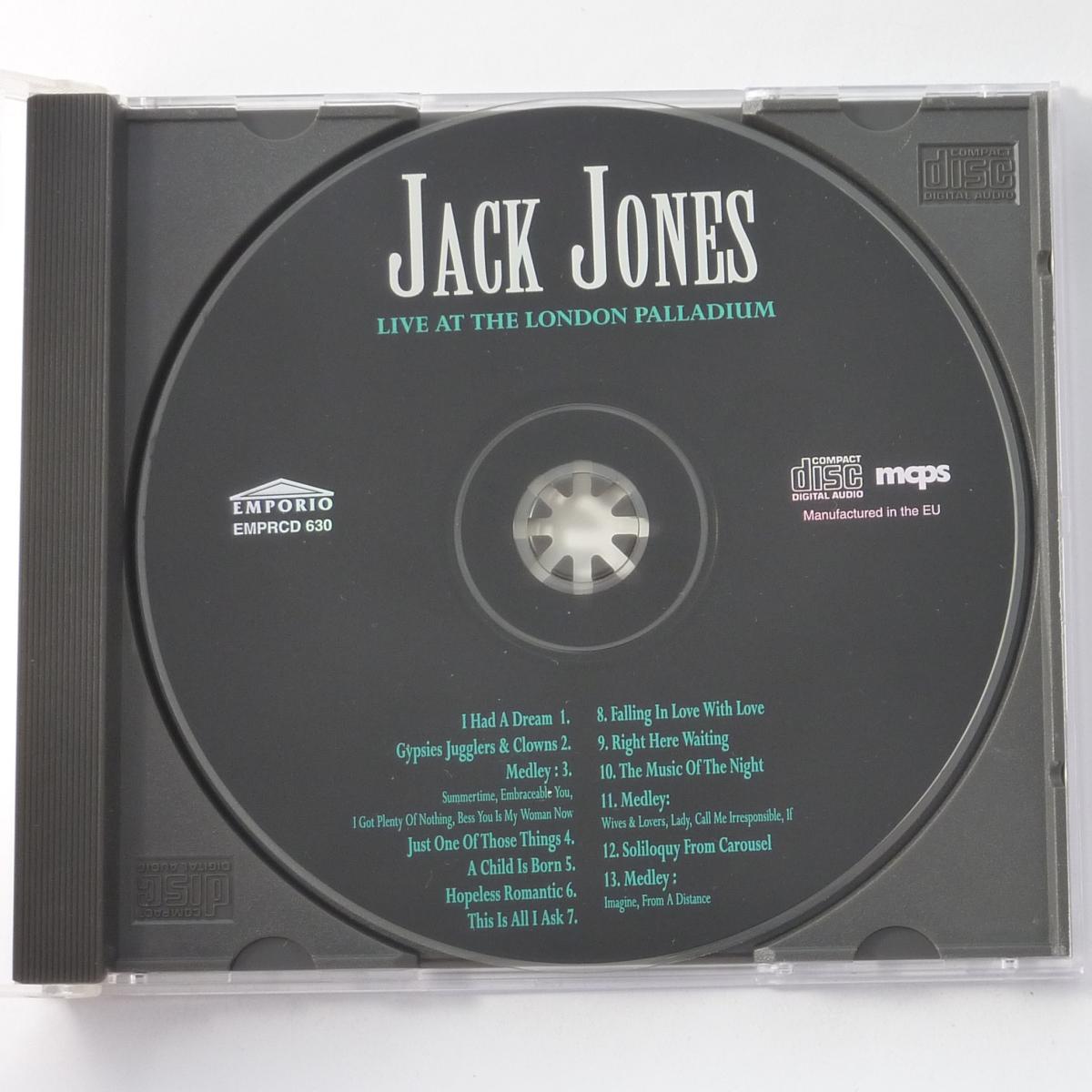 Jack Jones Live At The London Palladium CD Compilation