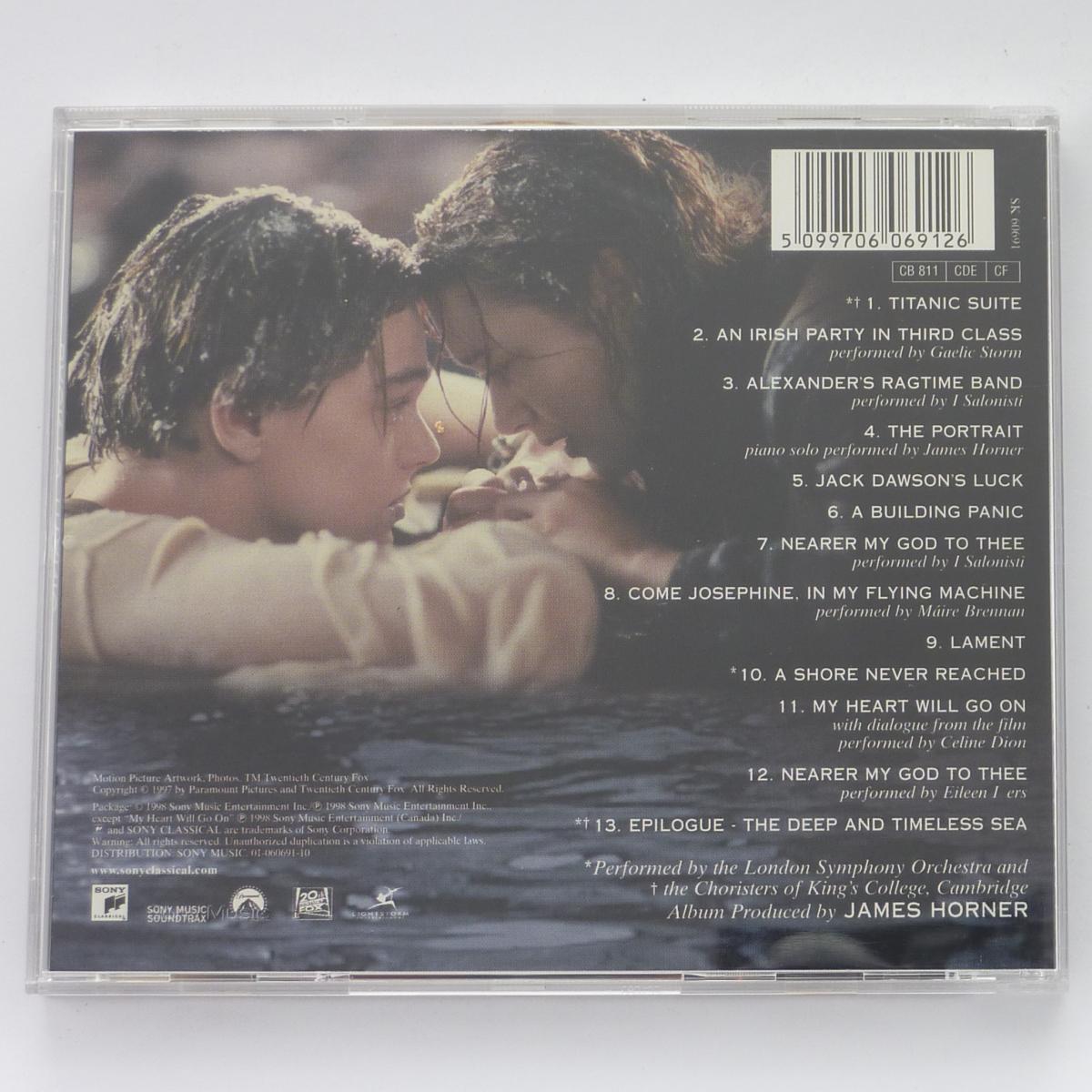 James Horner Back To Titanic (Music From The Motion Picture) CD Album CD