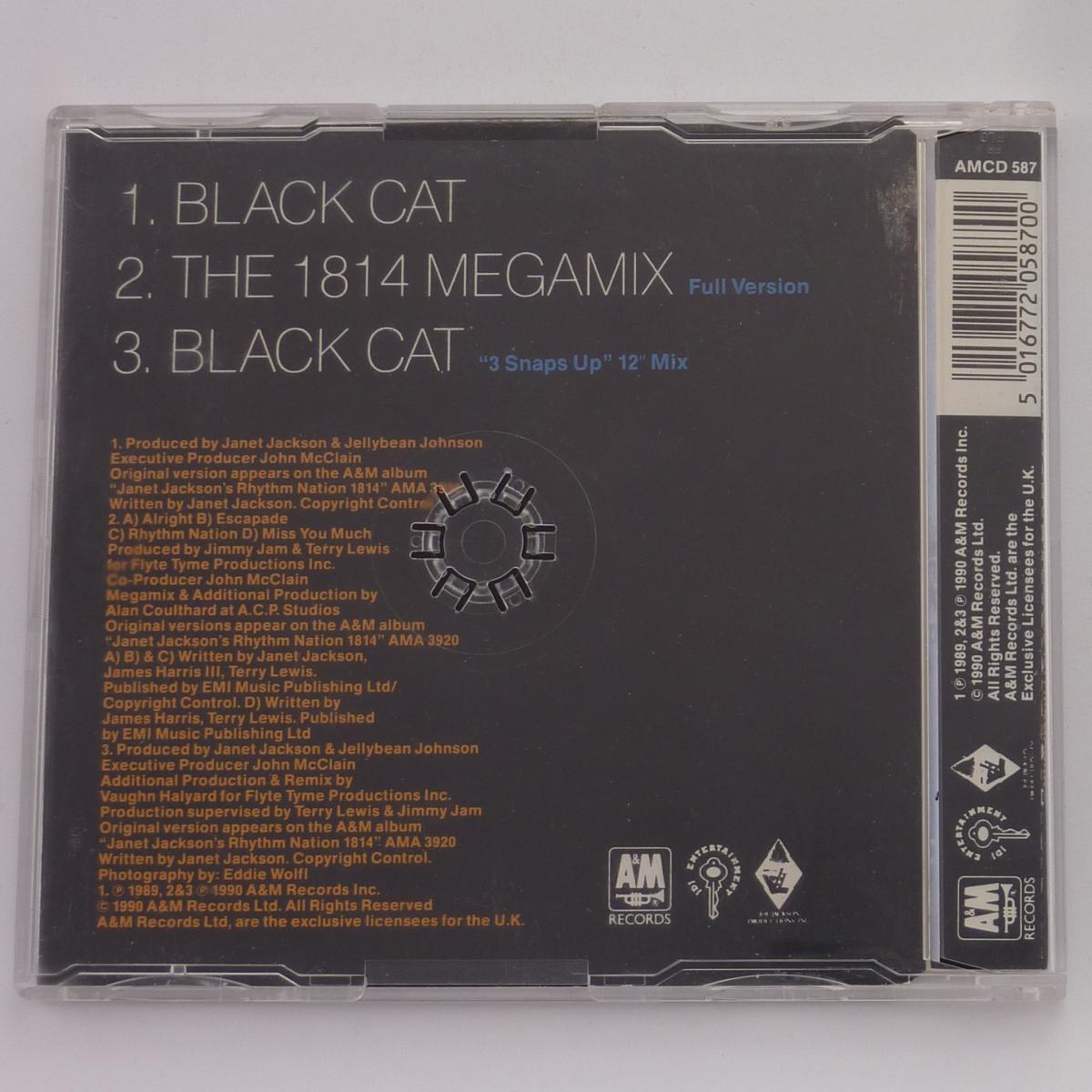 Janet Jackson Black Cat B/W The 1814 Megamix CD Single