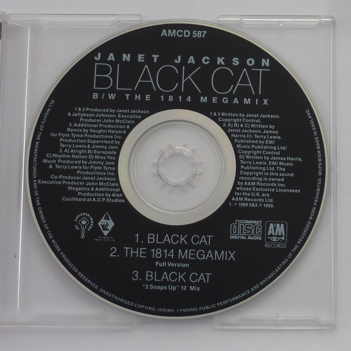 Janet Jackson Black Cat B/W The 1814 Megamix CD Single