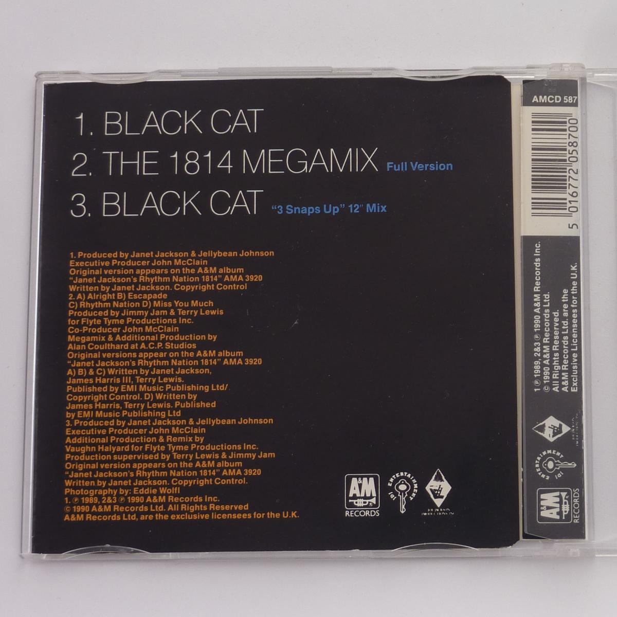 Janet Jackson Black Cat B/W The 1814 Megamix CD Single