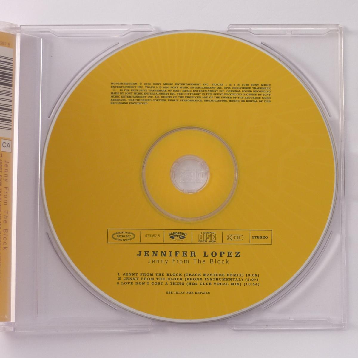 Jennifer Lopez Jenny From The Block CD Single