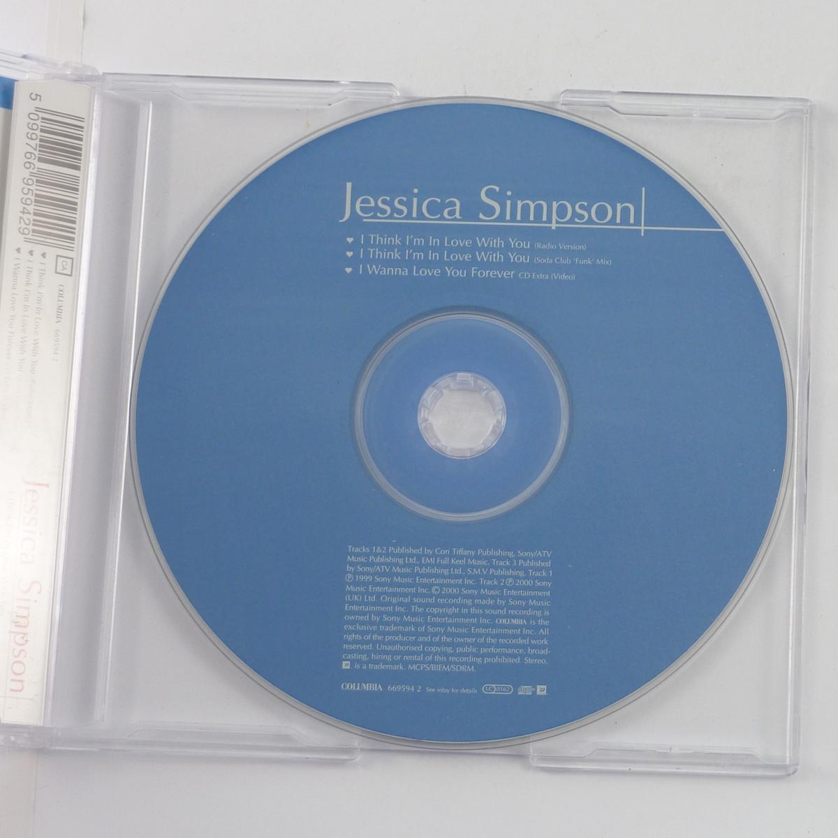 Jessica Simpson I Think I'm In Love With You CD Single Enhanced Stereo